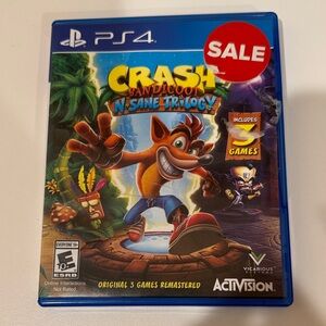 Crash Bandicoot N. Sane Trilogy for PS4 - Blue Case